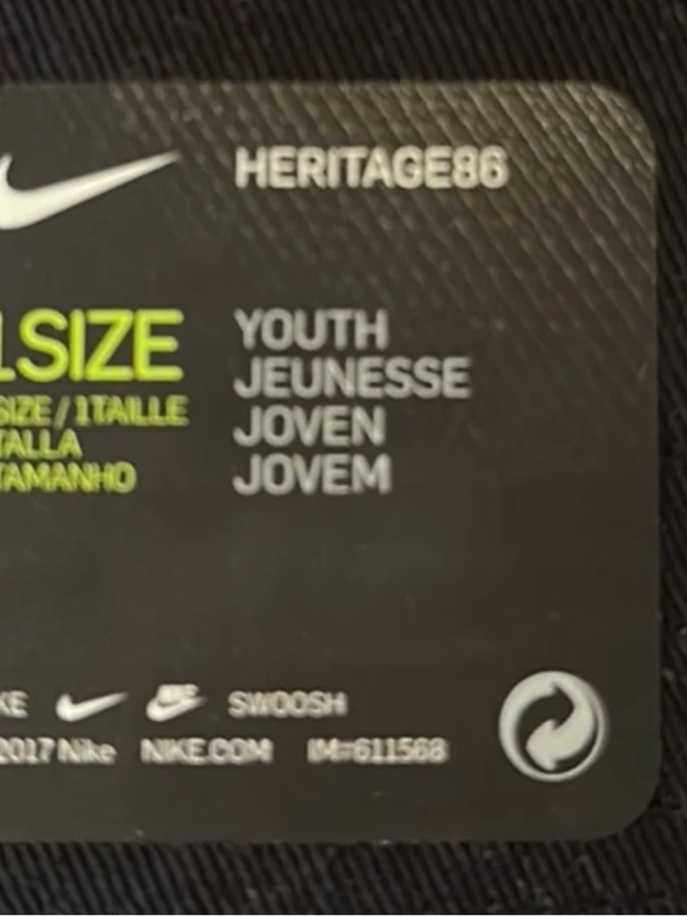Nike | NWT Heritage86 Cap - Youth One Size - Picture 4 of 4